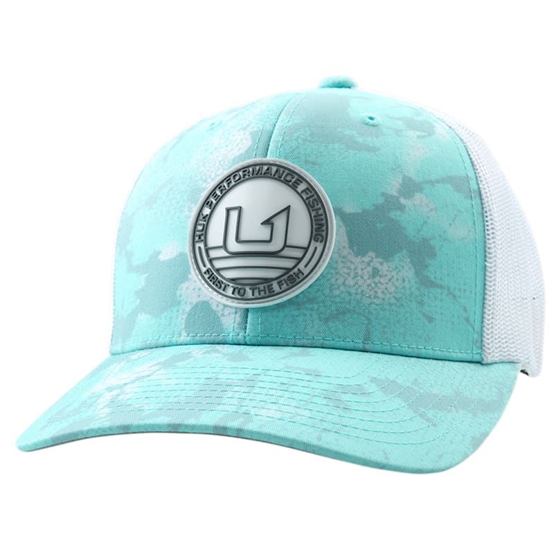 Huk KC Printed Circle Patch Mesh-Back Snapback Cap