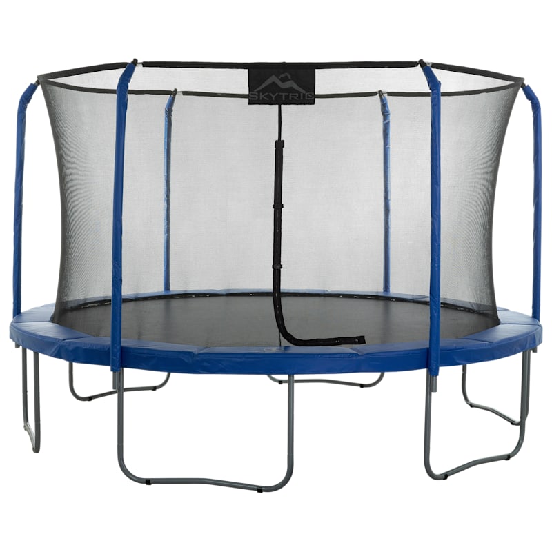 Upper Bounce Round Trampoline Set with Top Ring Safety Enclosure System