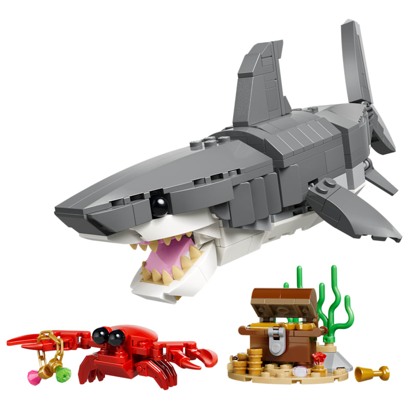 LEGO Creator 3-in-1 Fierce Shark with a Treasure Chest Set