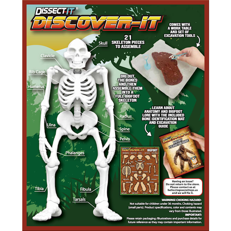 Top Secret Toys Discover-It Bigfoot Dig