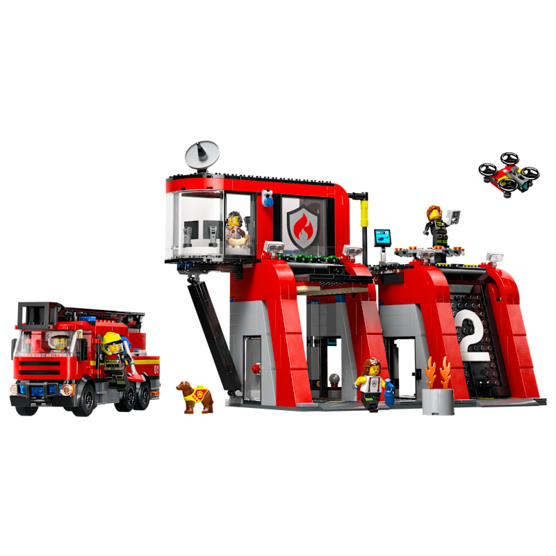 LEGO City Fire Station with Fire Truck Set