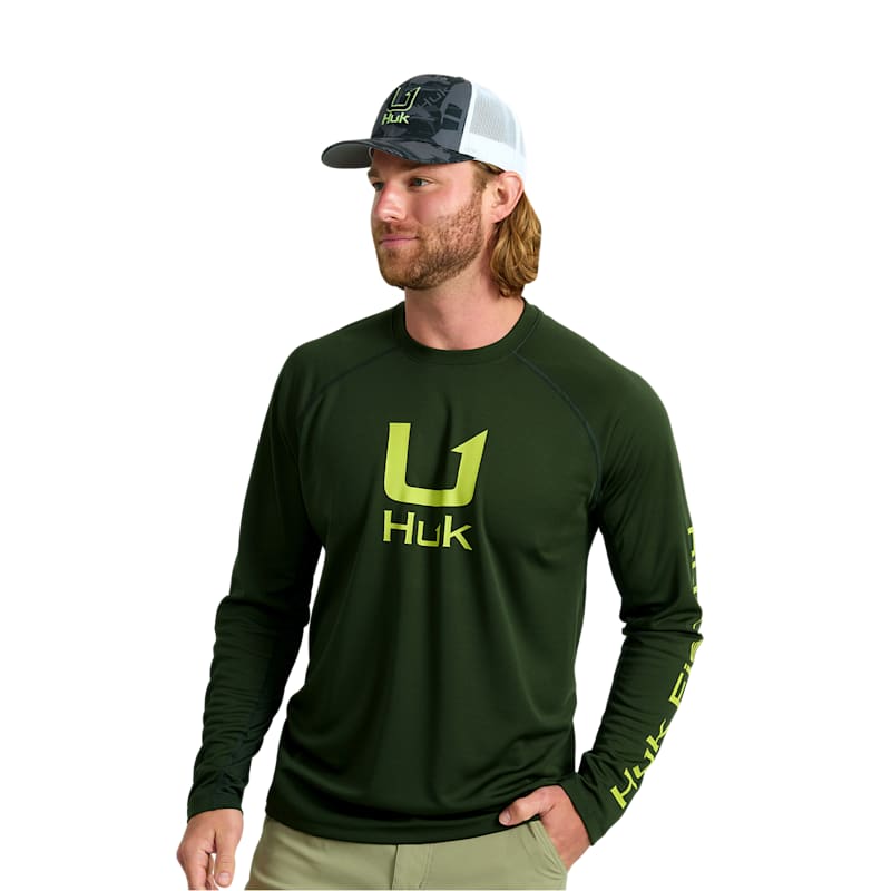Huk Icon Crew-Neck Long-Sleeve Shirt