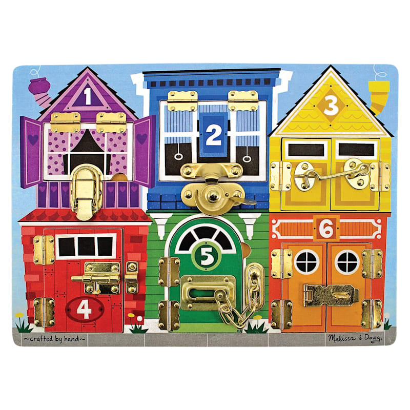 Melissa & Doug Wooden Latches Board for Kids