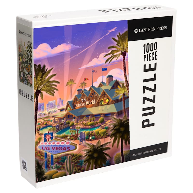 Lantern Press Bass Pro Shops and Las Vegas Strip Puzzle