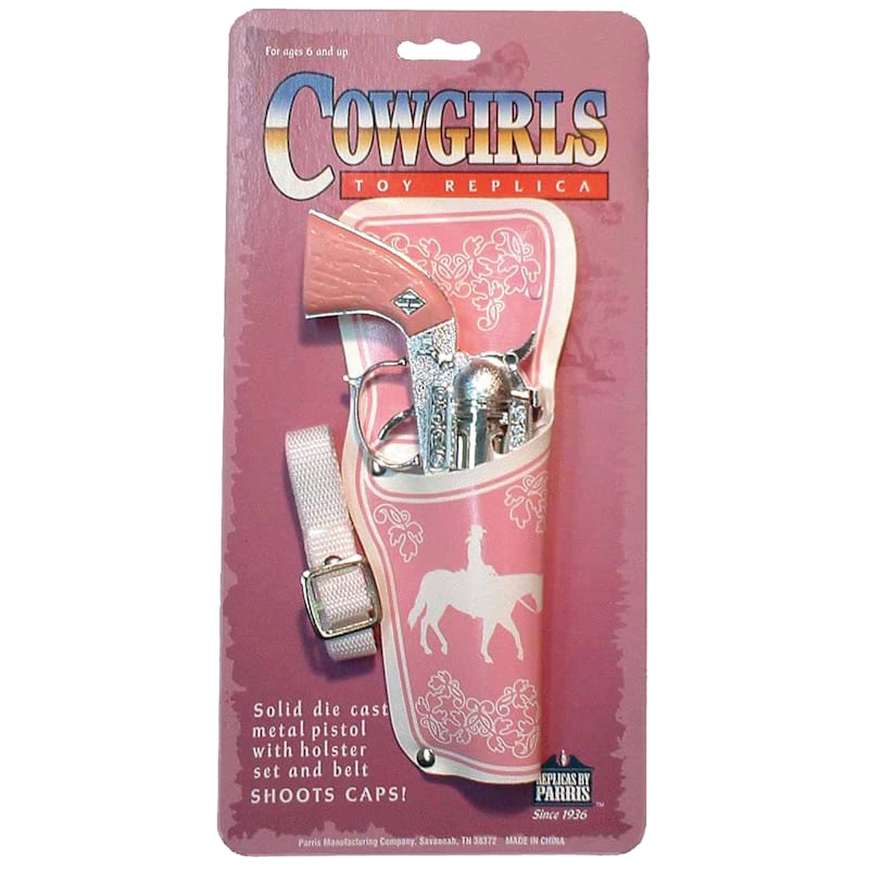 Parris Toys Cowgirls Toy Cap Gun and Holster Set for Kids