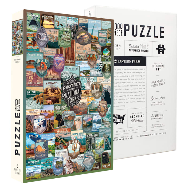 Lantern Press Protect Our National Parks 1,000-Piece Jigsaw Puzzle