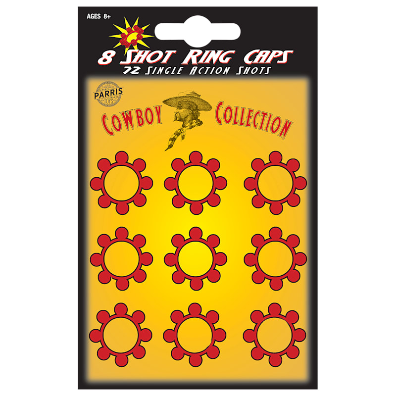 Parris Toys Cowboy Collection Ring Caps for Cap Gun Toys