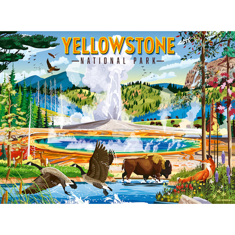 Ravensburger Yellowstone National Park 500-Piece Jigsaw Puzzle