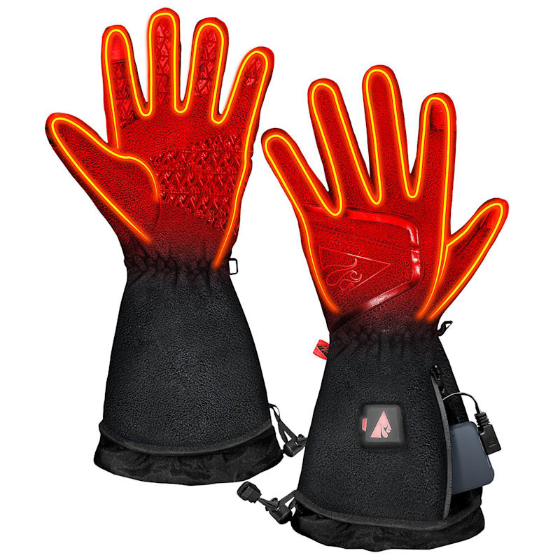 ActionHeat 5V Slim-Fit Fleece Heated Gloves for Men