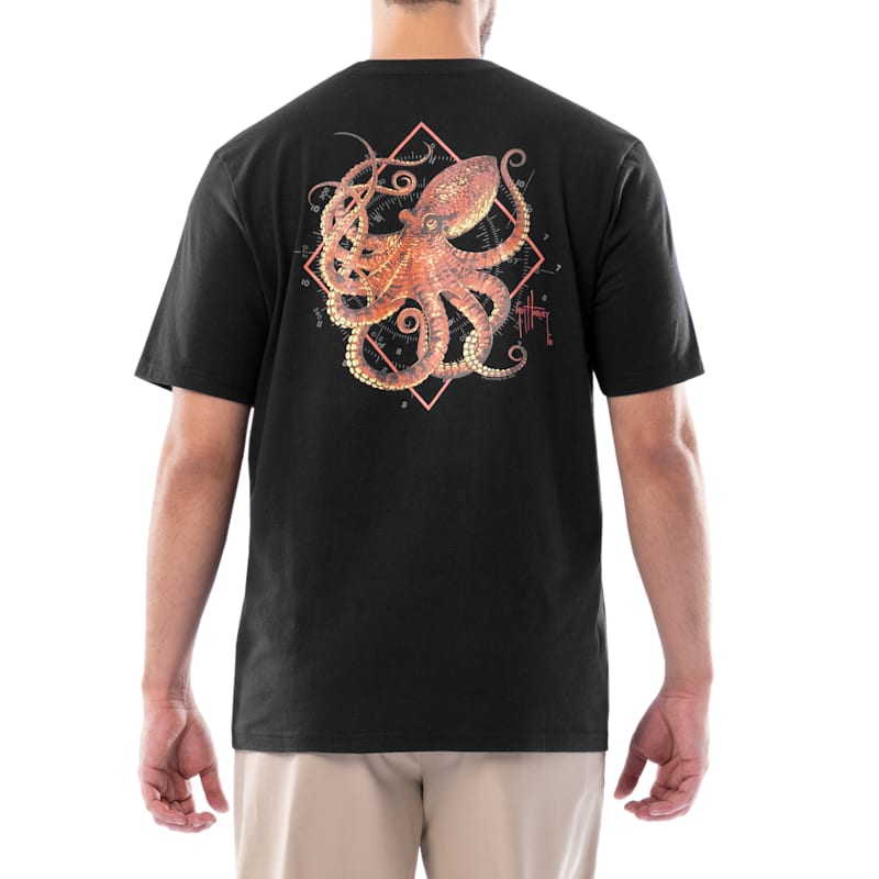 Guy Harvey Devilfish Short-Sleeve Pocket T-Shirt for Men