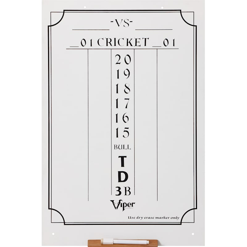 Viper Cricket Dry-Erase Scoreboard