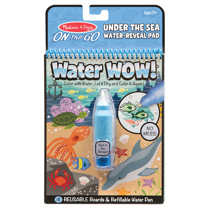 Melissa & Doug Water WOW Under the Sea On-The-Go Water-Reveal Pad