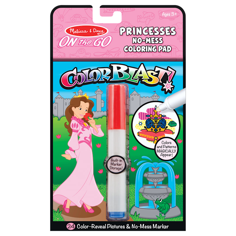 Melissa & Doug Princess On-The-Go Colorblast No-Mess Coloring Pad