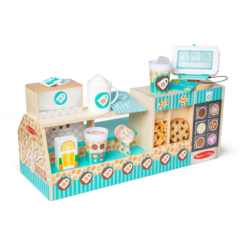 Melissa & Doug Cafe Barista Coffee Shop Play Set for Kids
