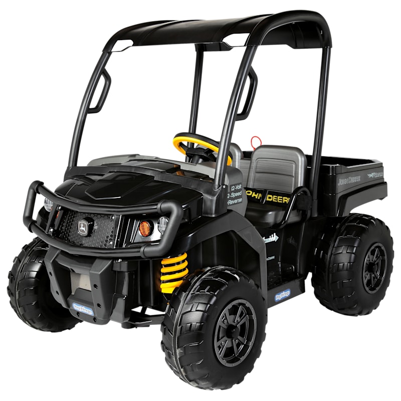 Peg Perego John Deere Gator XUV 550 Midnight Black Battery-Powered Ride-On Vehicle for Kids