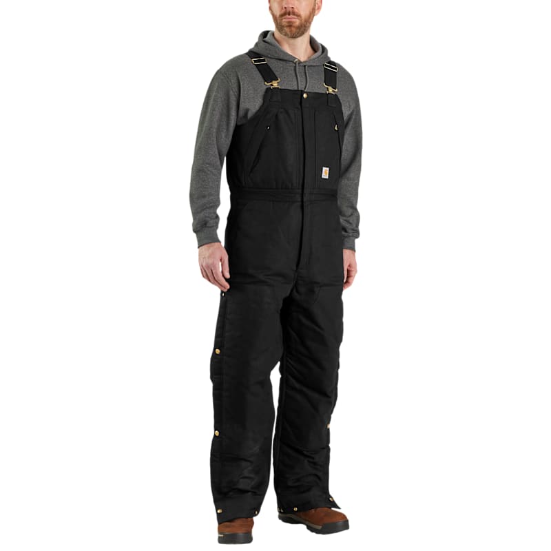 Carhartt Firm Duck Extreme-Warmth Loose-Fit Insulated Bib Overalls for Men