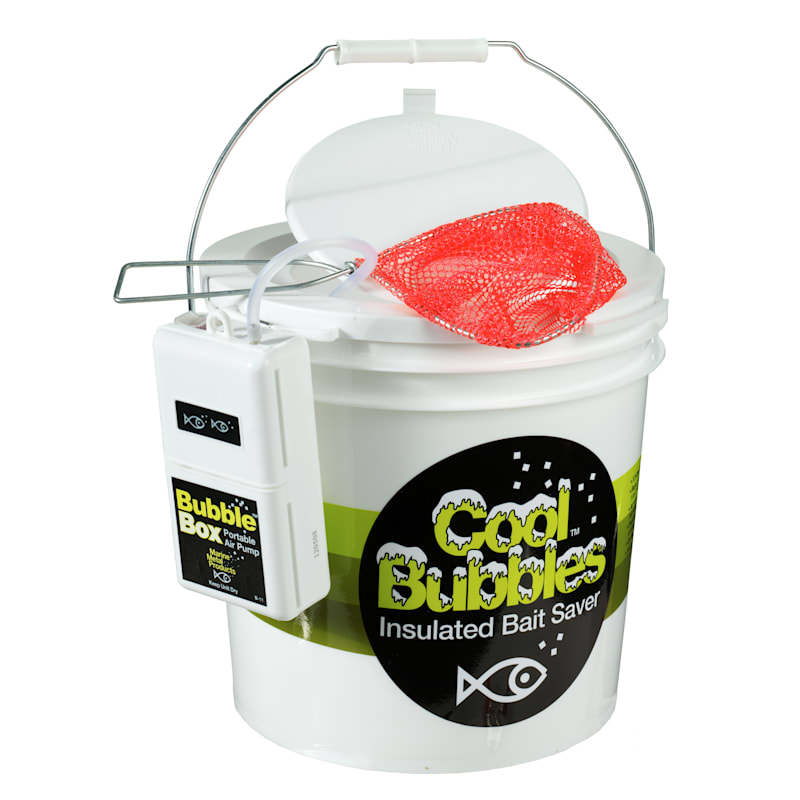 Marine Metal Products Cool Bubbles Livewell 7.3-Quart Bucket with Aerator
