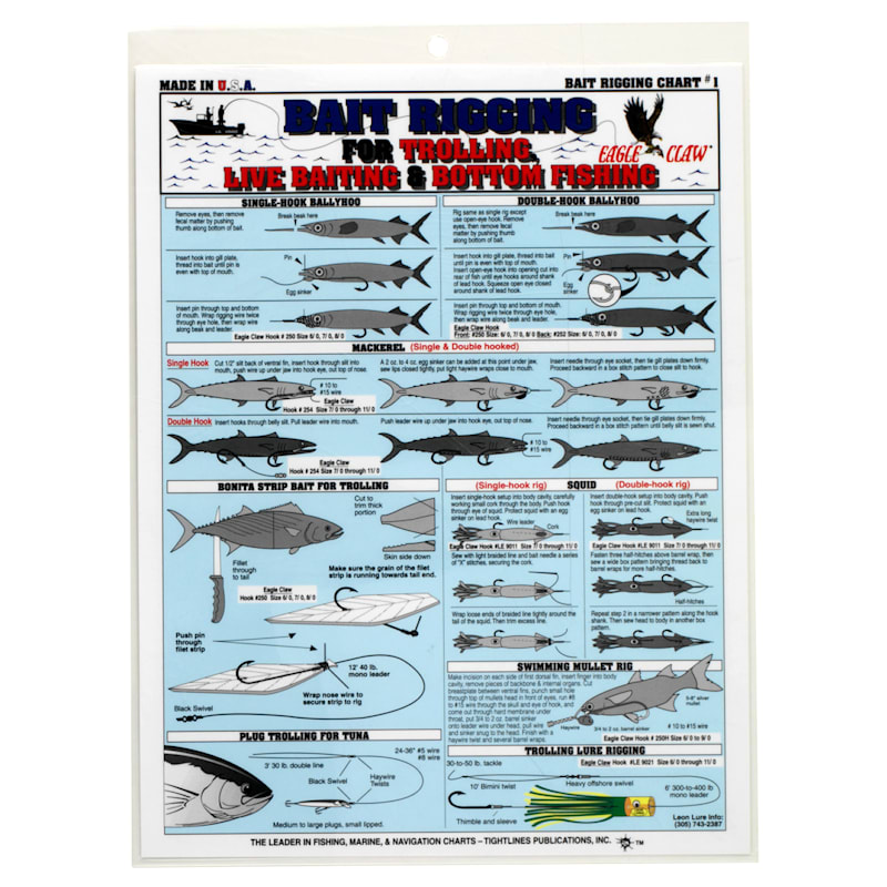 Waterproof Chart - Offshore Bait Rigging #1
