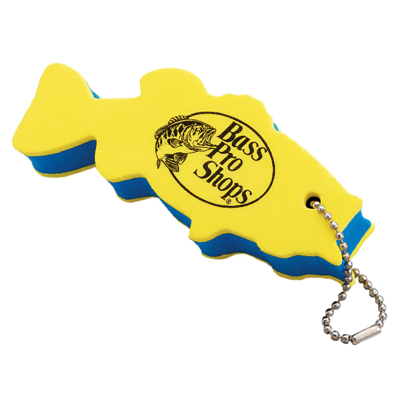 Bass Pro Shops Fish-Shaped Floating Key Chain