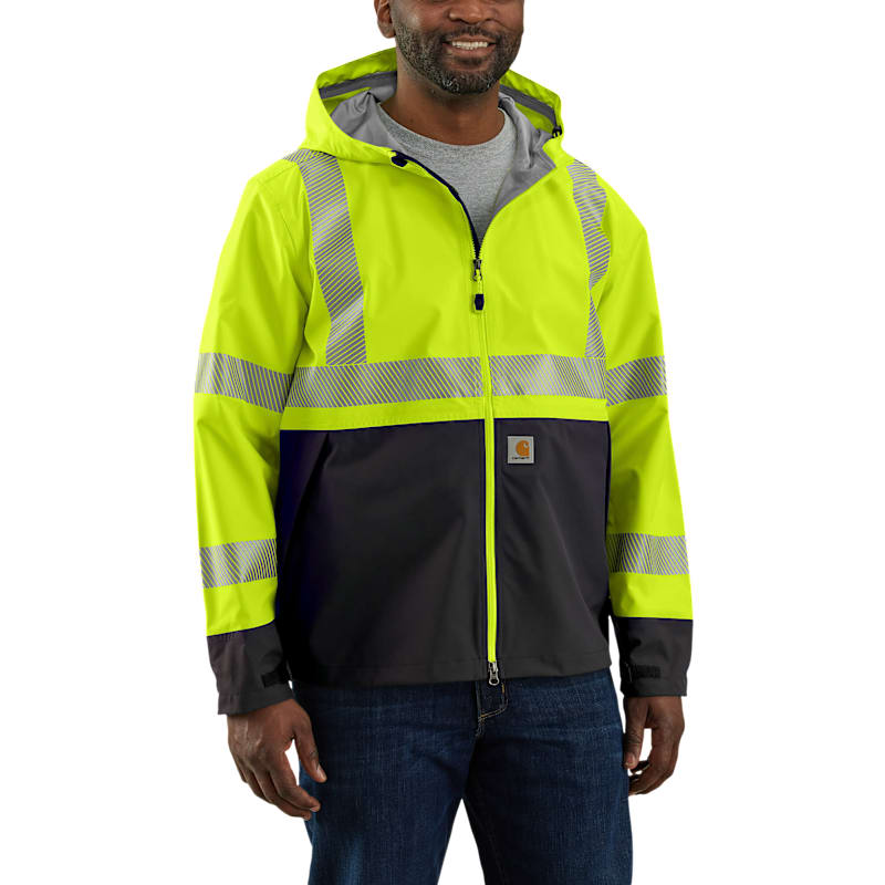 Carhartt High-Visibility Storm Defender Loose-Fit Lightweight Class 3 Jacket for Men