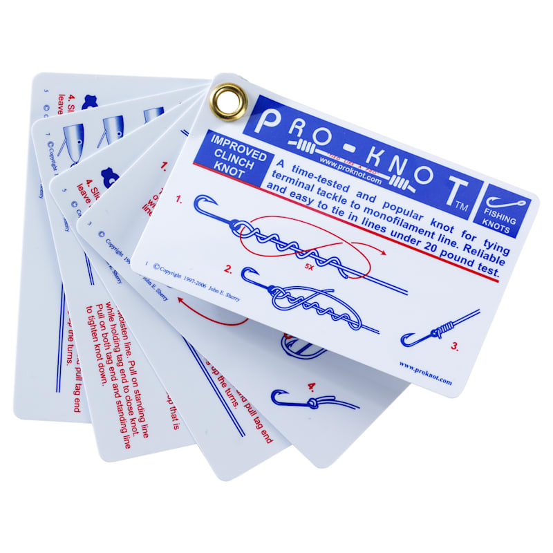 PRO-KNOT Fishing Knot Tying Instruction Cards