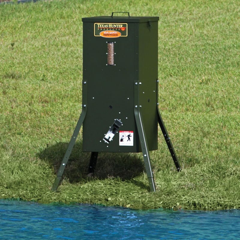 Texas Hunter 70-Lb. Fish Feeder with Adjustable Legs