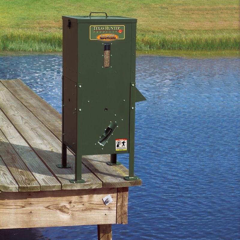 Texas Hunter 70-Lb. Fish Feeder with Straight Legs