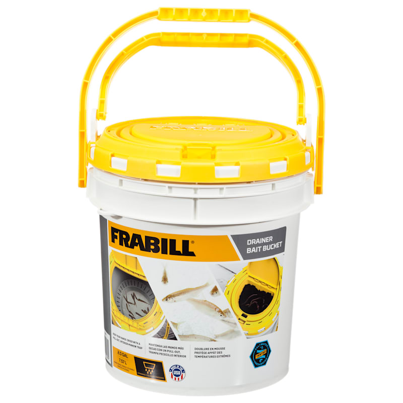 Frabill Drainer Dual Bait Bucket