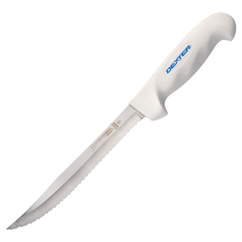 Dexter Outdoors SOFGRIP Tiger Edge Fillet Knife with Edge Guard