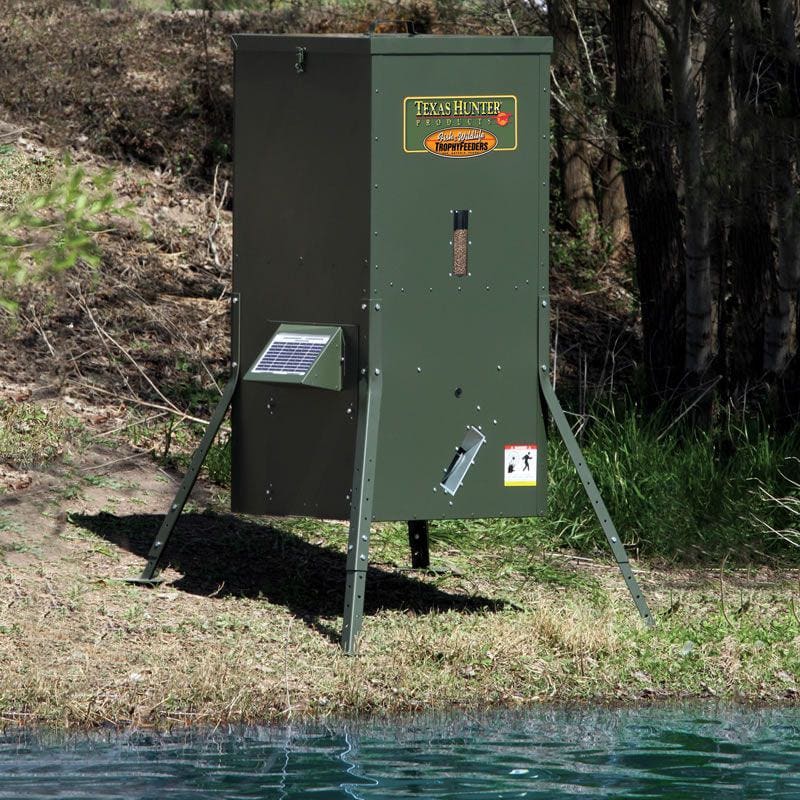 Texas Hunter 175-Lb. Fish Feeder with Adjustable Legs