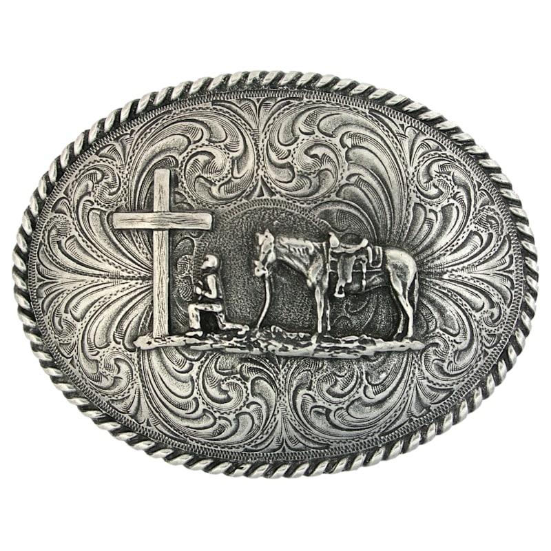 Montana Silversmiths Christian Cowboy Attitude Buckle