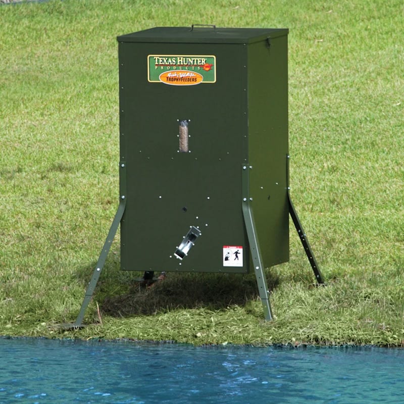Texas Hunter 250-Lb. Fish Feeder with Adjustable Legs