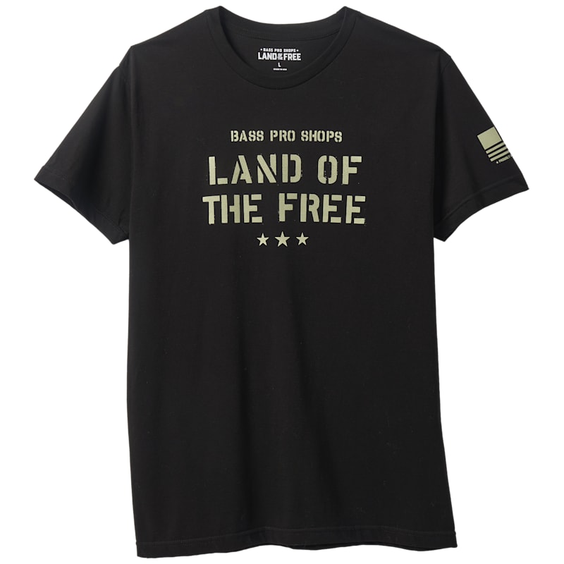 Land of the Free Stenciled Short-Sleeve T-Shirt