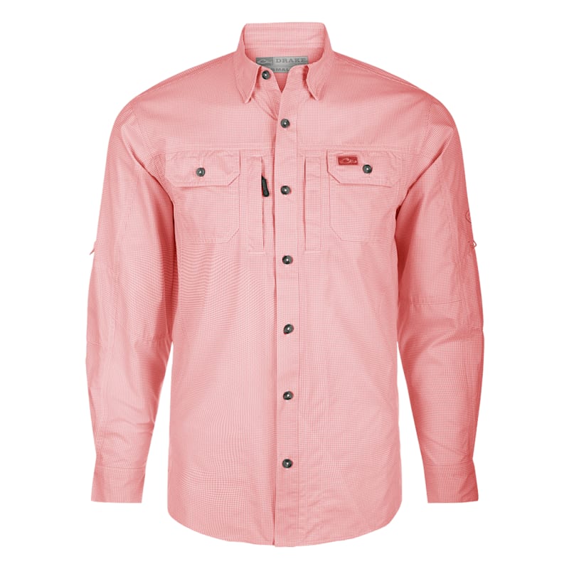 Drake Frat Houndstooth Check Long-Sleeve Shirt
