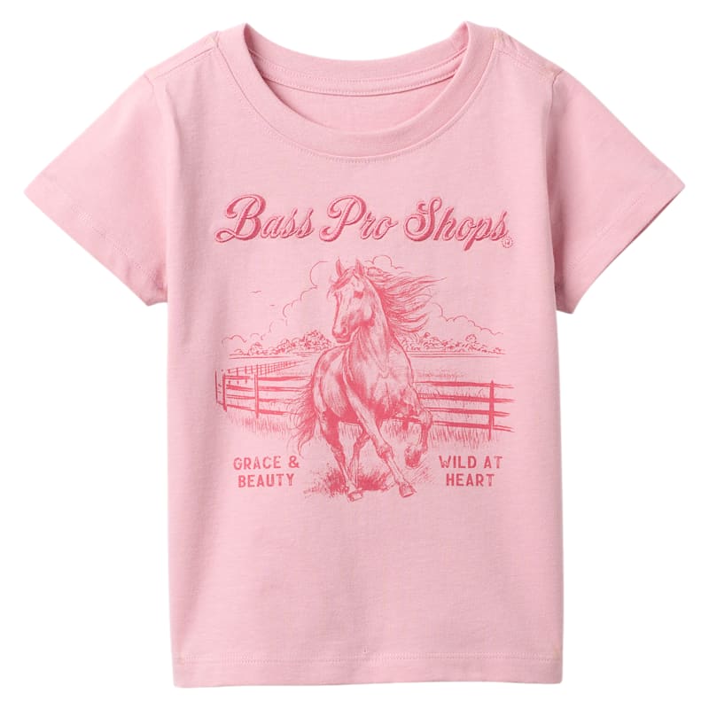 Bass Pro Shops Wild at Heart Horse Graphic Short-Sleeve T-Shirt for Toddlers