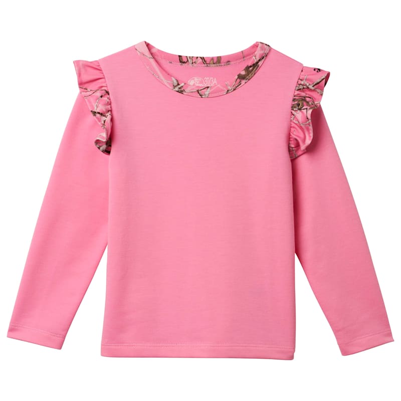Bass Pro Shops Ruffle Long-Sleeve Shirt for Toddlers