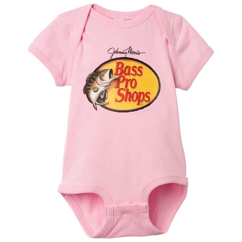 Bass Pro Shops Woodcut Logo Short-Sleeve Bodysuit for Babies