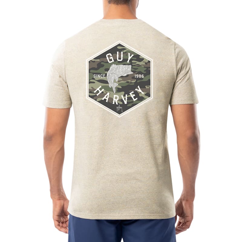 Guy Harvey Camo Hex Short-Sleeve T-Shirt