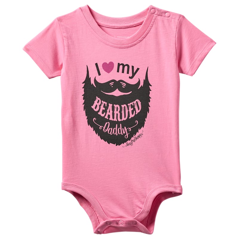 Bass Pro Shops I Heart My Bearded Daddy Short-Sleeve Bodysuit for Babies
