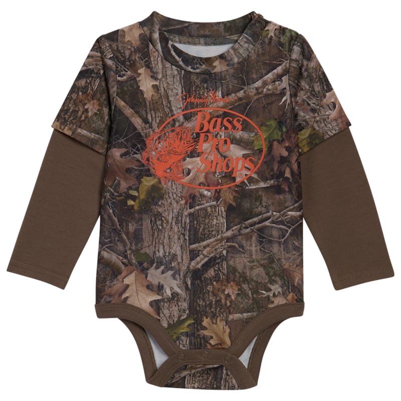Bass Pro Shops Twofer Long-Sleeve Bodysuit for Babies