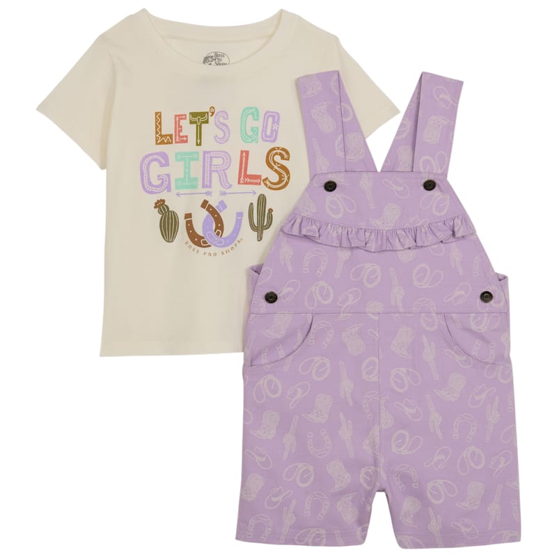 Bass Pro Shops Overalls and Short-Sleeve T-Shirt Set for Toddlers