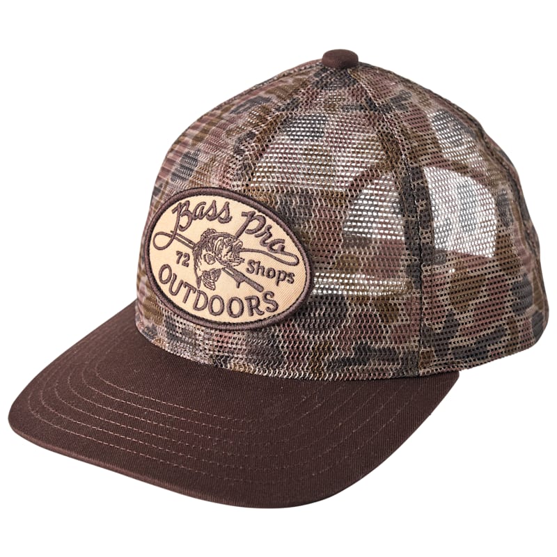 Bass Pro Shops Outdoors Patch All-Over-Mesh Snapback Cap for Kids