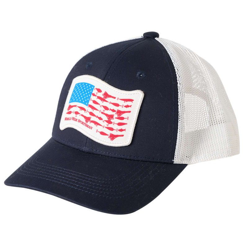 World Wide Sportsman Flag Mesh-Back Cap for Kids