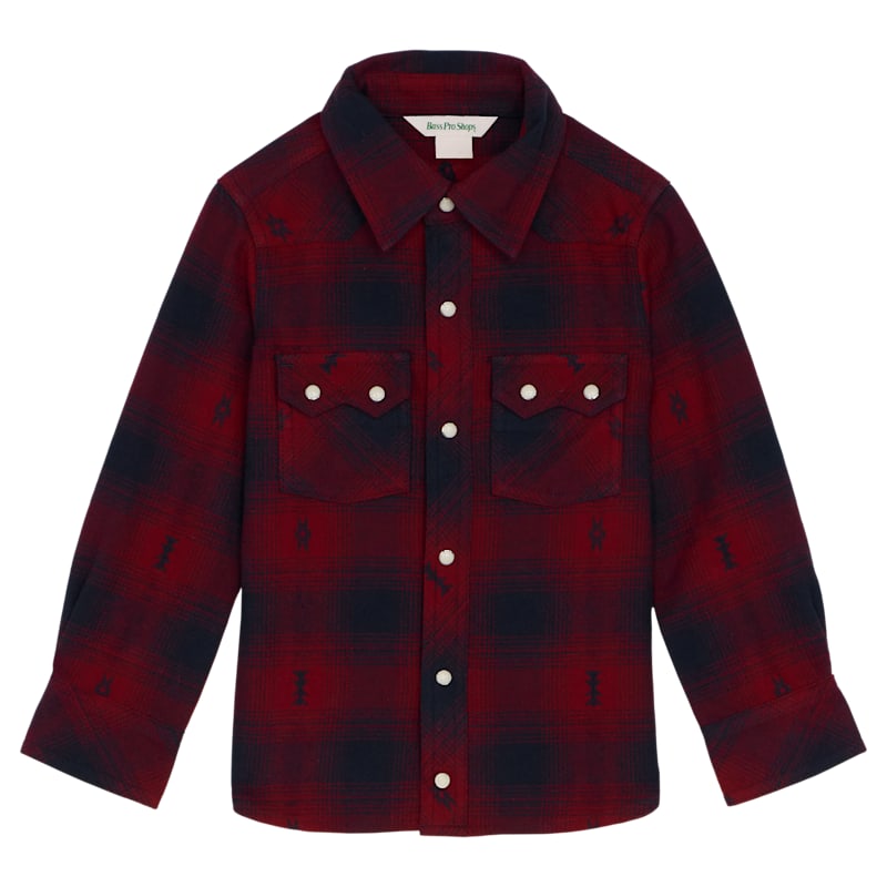 Bass Pro Shops Western Long-Sleeve Button-Down Shirt for Toddlers