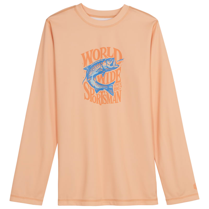 World Wide Sportsman 3D Cool Long-Sleeve Sun Shirt for Kids