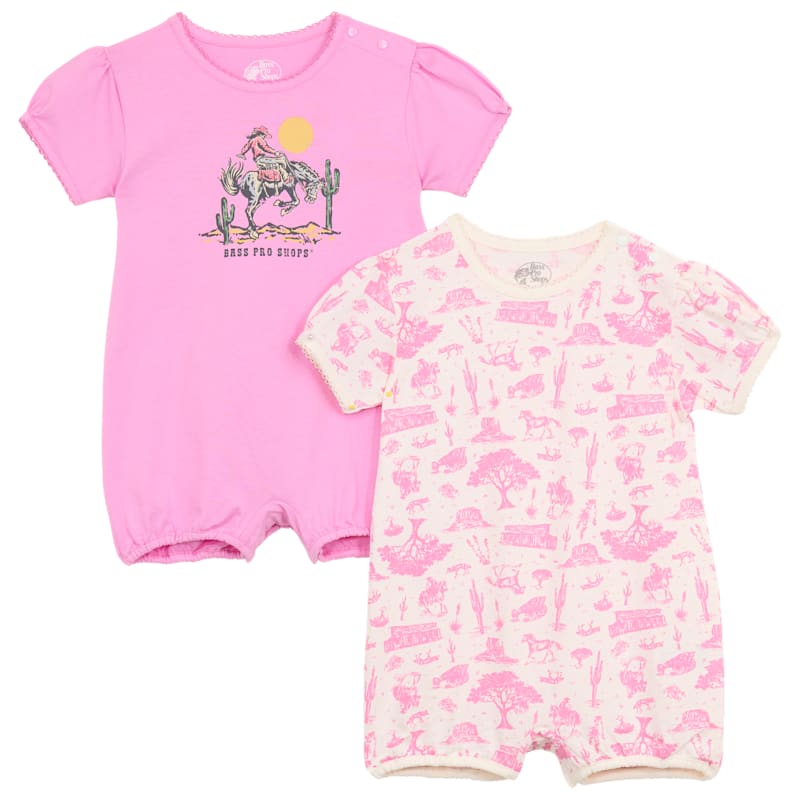 Bass Pro Shops Western Rompers 2-Piece Set for Babies