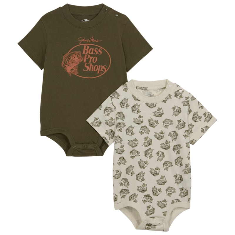 Bass Pro Shops Logo Bodysuit for Babies 2-Piece Set