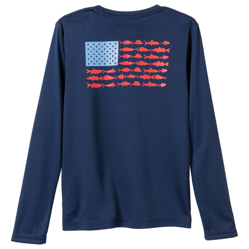 Columbia PFG Terminal Tackle Fish Flag Long-Sleeve T-Shirt for Kids