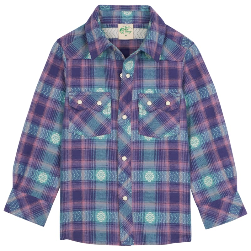 Bass Pro Shops Western Long-Sleeve Snap-Down Shirt for Toddlers