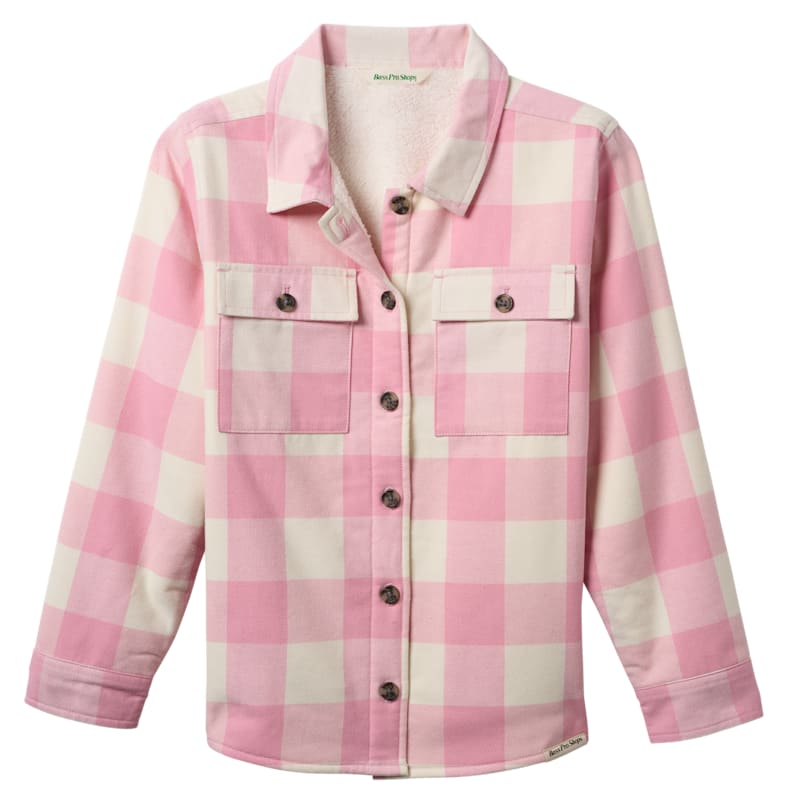 Bass Pro Shops Sherpa-Lined Flannel Shirt Jacket for Kids
